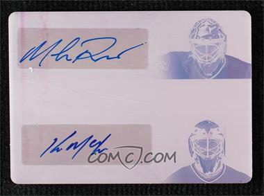 2019-20 Leaf Ultimate - Ultimate Signatures 2 - Printing Plate Magenta #US2-05 - Mike Richter, Kirk McLean /1