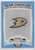 Team Checklists - Anaheim Ducks