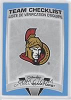 Team Checklists - Ottawa Senators