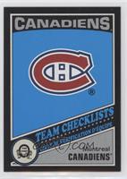 Team Checklists - Montreal Canadiens #/100