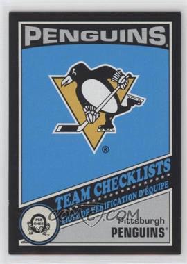 2019-20 O-Pee-Chee - [Base] - Retro Black #573 - Team Checklists - Pittsburgh Penguins /100