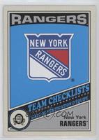Team Checklists - New York Rangers