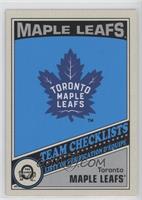 Team Checklists - Toronto Maple Leafs