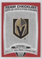 Team Checklists - Vegas Golden Knights