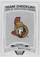 Team Checklists - Ottawa Senators