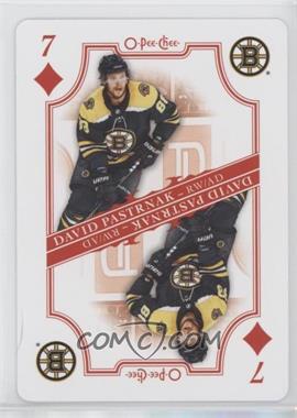 2019-20 O-Pee-Chee - Playing Cards #7D - David Pastrnak