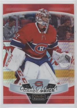 2019-20 O-Pee-Chee Platinum - [Base] - Red Prism #125 - Carey Price /199