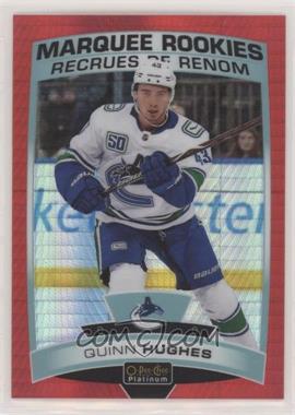 2019-20 O-Pee-Chee Platinum - [Base] - Red Prism #190 - Marquee Rookies - Quinn Hughes /199