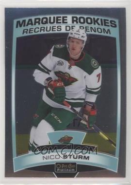 2019-20 O-Pee-Chee Platinum - [Base] #163 - Marquee Rookies - Nico Sturm