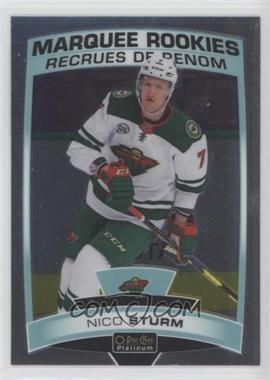 2019-20 O-Pee-Chee Platinum - [Base] #163 - Marquee Rookies - Nico Sturm