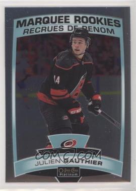 2019-20 O-Pee-Chee Platinum - [Base] #177 - Marquee Rookies - Julien Gauthier