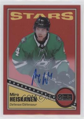 2019-20 O-Pee-Chee Platinum - Retro - Rainbow Red Autographs #R-43 - Miro Heiskanen