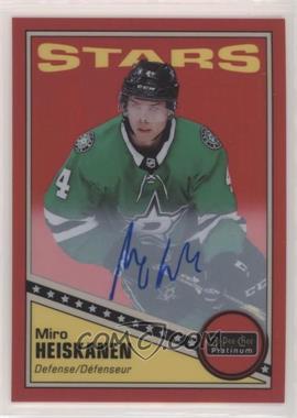 2019-20 O-Pee-Chee Platinum - Retro - Rainbow Red Autographs #R-43 - Miro Heiskanen