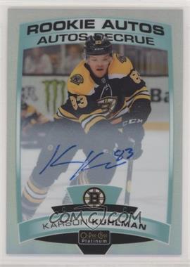 2019-20 O-Pee-Chee Platinum - Rookie Autos - Rainbow #R-KK - Karson Kuhlman