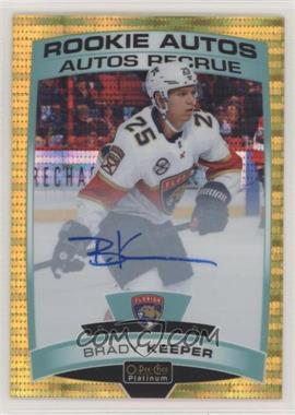 2019-20 O-Pee-Chee Platinum - Rookie Autos - Seismic Gold #R-BK - Brady Keeper /25