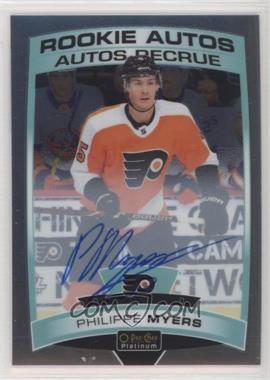 2019-20 O-Pee-Chee Platinum - Rookie Autos #R-PM - 2020-21 O-Pee-Chee Platinum Update - Philippe Myers