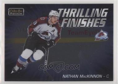 2019-20 O-Pee-Chee Platinum - Thrilling Finishes #TF-9 - Nathan MacKinnon