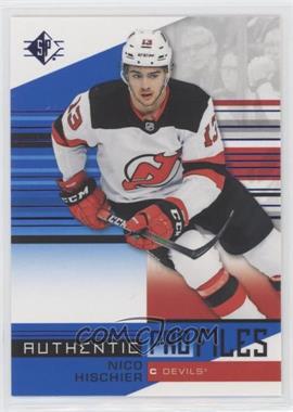 2019-20 SP - Retail Authentic Profiles - Blue #AP-NH - Nico Hischier