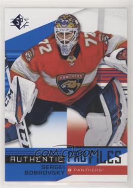 2019-20 SP - Retail Authentic Profiles - Blue #AP-SB - Sergei Bobrovsky