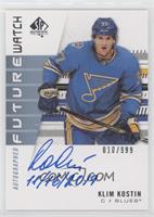 Autographed Future Watch Rookies - Klim Kostin (