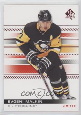 2019-20 SP Authentic - [Base] - Limited Red #18 - Evgeni Malkin