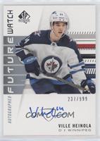 Autographed Future Watch Rookies - Ville Heinola #/999