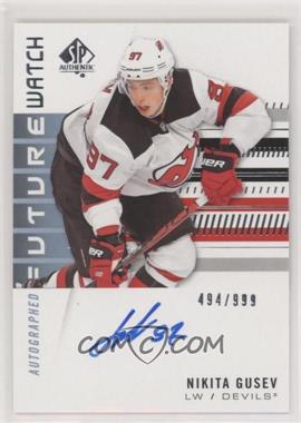2019-20 SP Authentic - [Base] #214 - Autographed Future Watch Rookies - Nikita Gusev /999