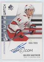 Autographed Future Watch Rookies - Julien Gauthier #/999