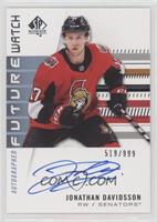 Autographed Future Watch Rookies - Jonathan Davidsson #/999