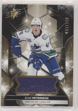 2019-20 SPx - [Base] - Memorabilia #6 - Elias Pettersson /199