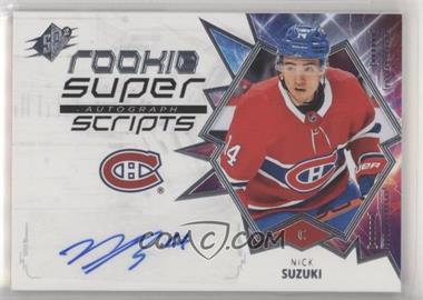 2019-20 SPx - Rookie Superscripts #RSS-NS - Nick Suzuki