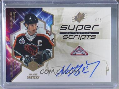 2019-20 SPx - Superscripts - Gold Spectrum #SS-WG - Wayne Gretzky /5