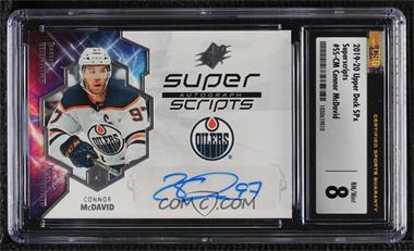 2019-20 SPx - Superscripts #SS-CM - Connor McDavid [CSG 8 NM/Mint]