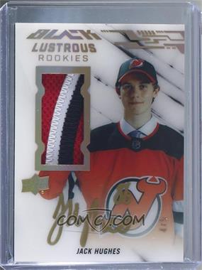 2019-20 SPx - UD Black Lustrous Rookie Auto Patches - Clarity Spectrum #LR-JH - Jack Hughes /5