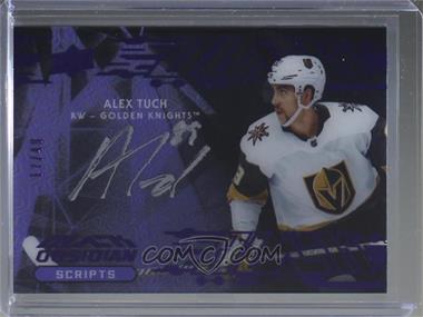 2019-20 SPx - UD Black Obsidian Script - Purple #OS-AT - Alex Tuch /49