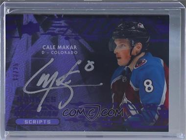 2019-20 SPx - UD Black Obsidian Script - Purple #OS-MA - Rookies - Cale Makar /25