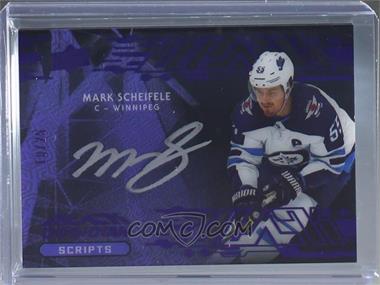 2019-20 SPx - UD Black Obsidian Script - Purple #OS-MS - Mark Scheifele /25