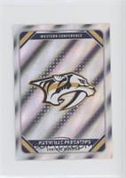 Foil NHL Team Stickers - Nashville Predators [EX to NM]