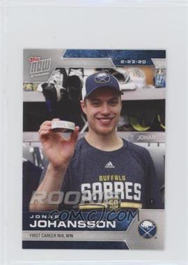 2019-20 Topps Now NHL Stickers - [Base] #185 - Jonas Johansson /1028