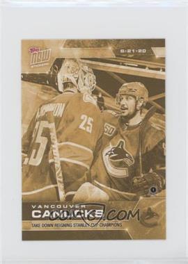 2019-20 Topps Now NHL Stickers - Stanley Cup Playoffs - Gold #SCP-89G - Vancouver Canucks