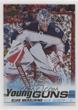 2019-20 Upper Deck - [Base] - Speckled Rainbow Foil #466 - Young Guns - Elvis Merzlikins