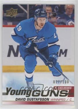 2019-20 Upper Deck - [Base] - UD Exclusives #461 - Young Guns - David Gustafsson /100