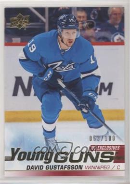 2019-20 Upper Deck - [Base] - UD Exclusives #461 - Young Guns - David Gustafsson /100