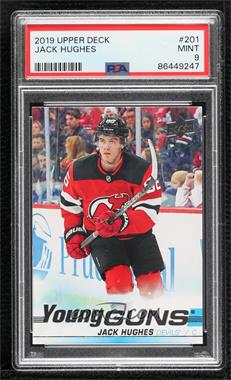 2019-20 Upper Deck - [Base] #201 - Young Guns - Jack Hughes [PSA 9 MINT]