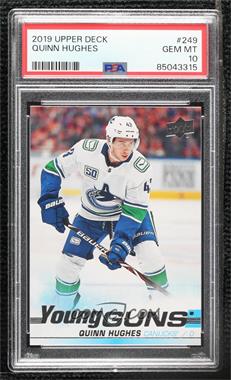 2019-20 Upper Deck - [Base] #249 - Young Guns - Quinn Hughes [PSA 10 GEM MT]