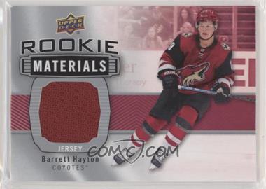 2019-20 Upper Deck - Rookie Materials #RM-BH - Barrett Hayton