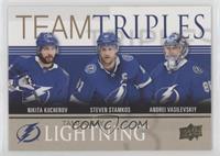 Nikita Kucherov, Steven Stamkos, Andrei Vasilevskiy [EX to NM]