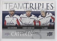 Alex Ovechkin, Evgeny Kuznetsov, T.J. Oshie