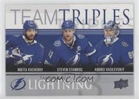 Nikita Kucherov, Steven Stamkos, Andrei Vasilevskiy