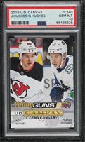 Young Guns Checklist - Jack Hughes, Quinn Hughes [PSA 10 GEM MT]